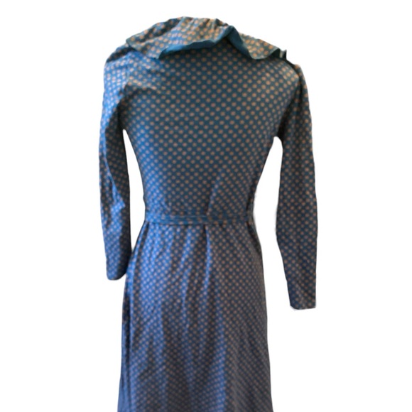 Authentic Matilda Jane Women’s Teal Polka Dot Reunion Wrap Dress Ruffle Size XS - Picture 8 of 10